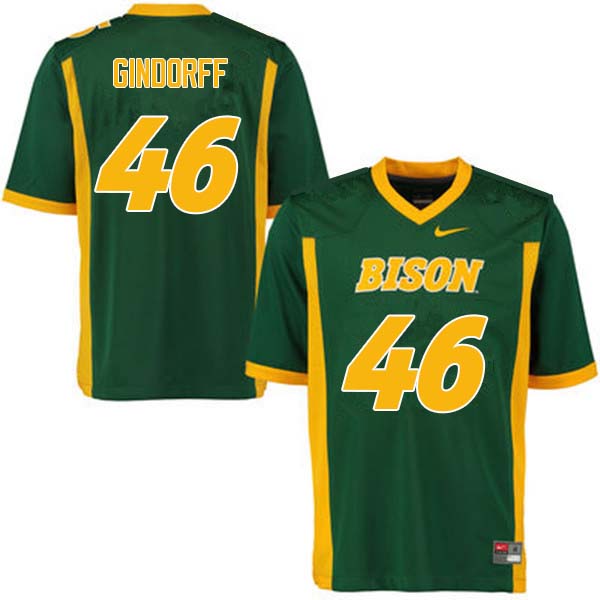 Men #46 Noah Gindorff North Dakota State Bison College Football Jerseys Sale-Green - Click Image to Close